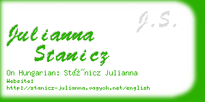 julianna stanicz business card